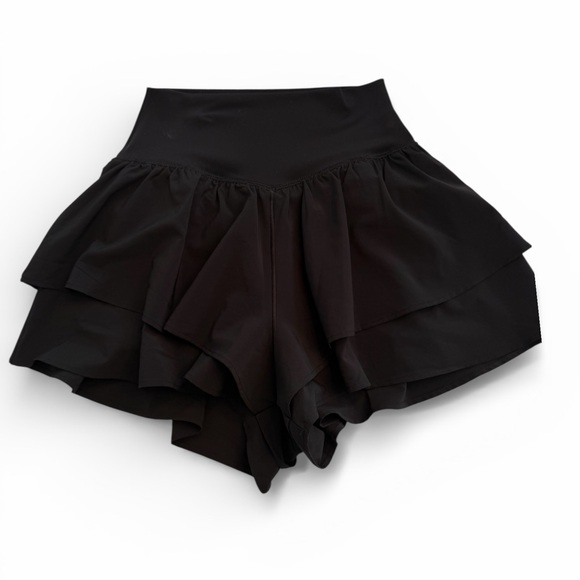 OFFLINE By Aerie Real Me Flirty Short Black Women's Size XS - Picture 4 of 8